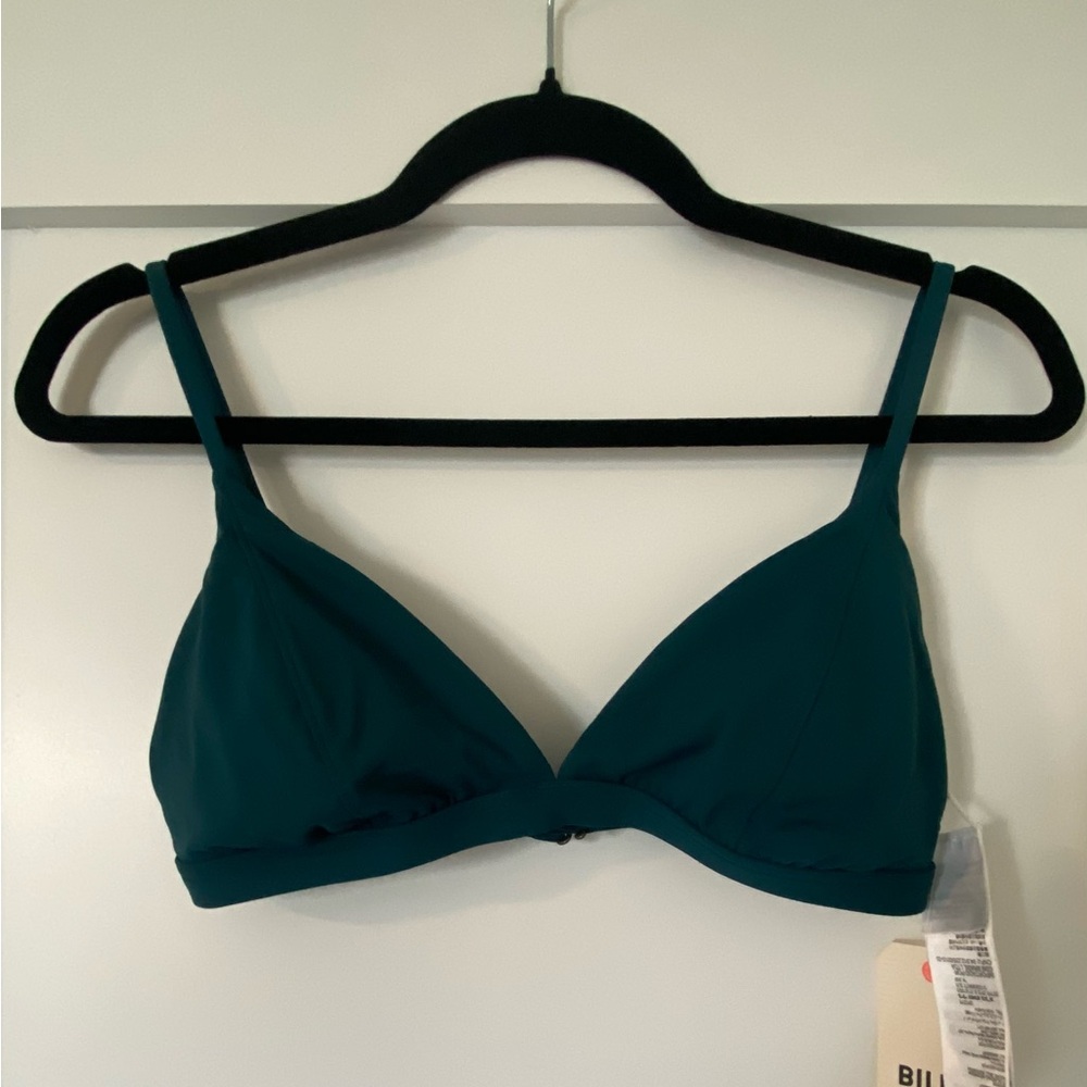 Billabong Sol Searcher Fix Tri Bikini Top - Deep Teal - Size Large